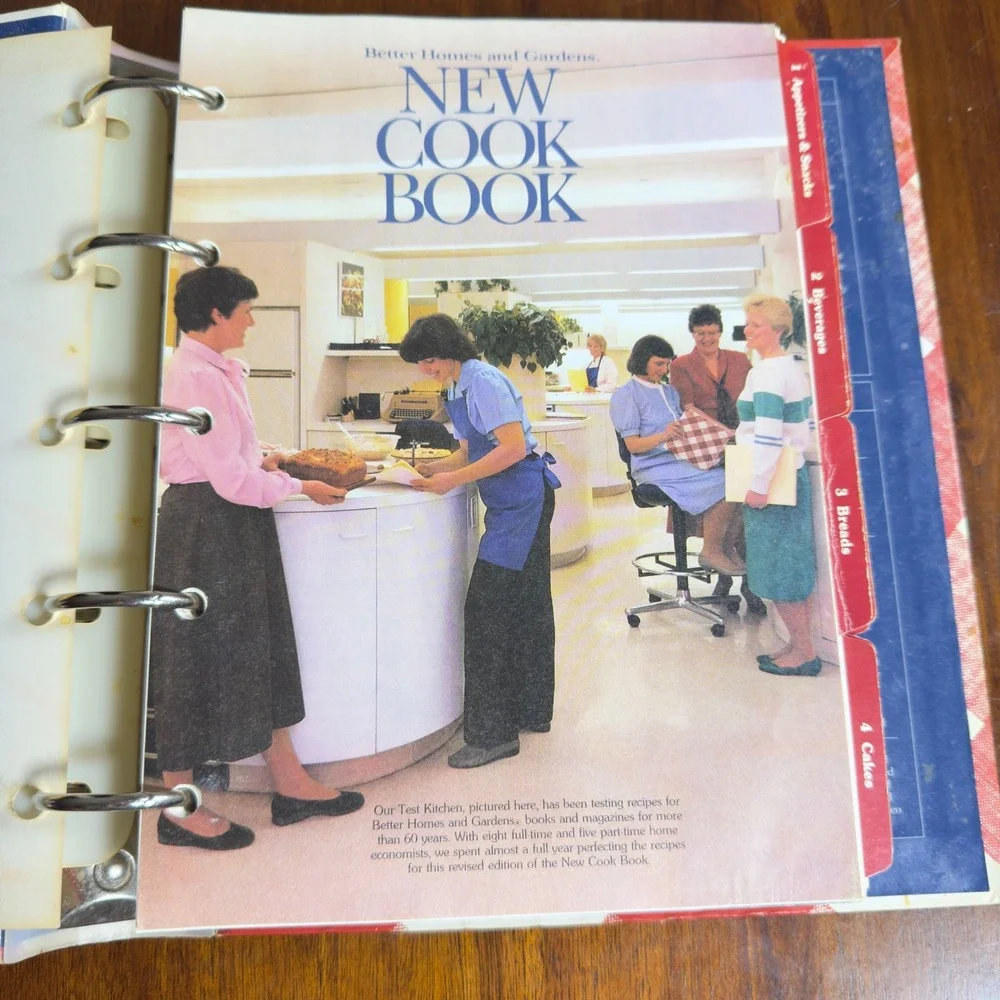 Better Homes and Gardens New Cook Book 1989 10th Edition Ring Bound Gingham